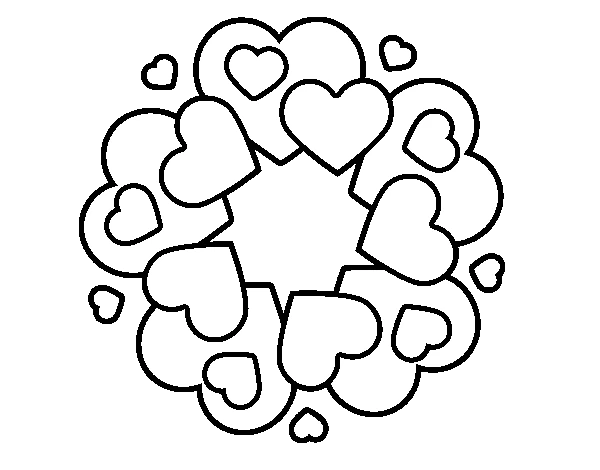 Mandalas Cœur 31